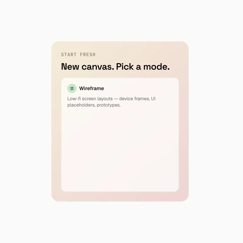 Wireframe modu